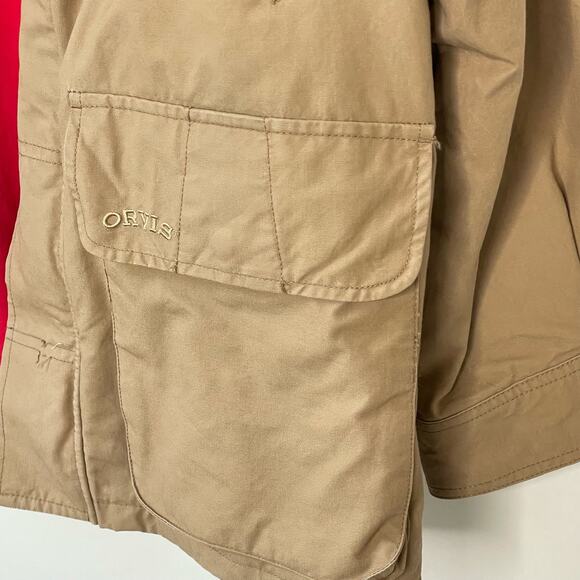 Men's Orvis Canvas Red Lined Field Barn Jacket sz. XL #Bi - Picture 6 of 16
